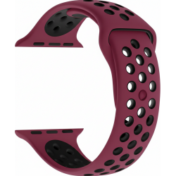 Ανταλλακτικό λουράκι QuickFit Silicone Sportband Apple Watch 1/2/3/4/5/6/SE/7/8 (42/44/45/49mm) Burgundy