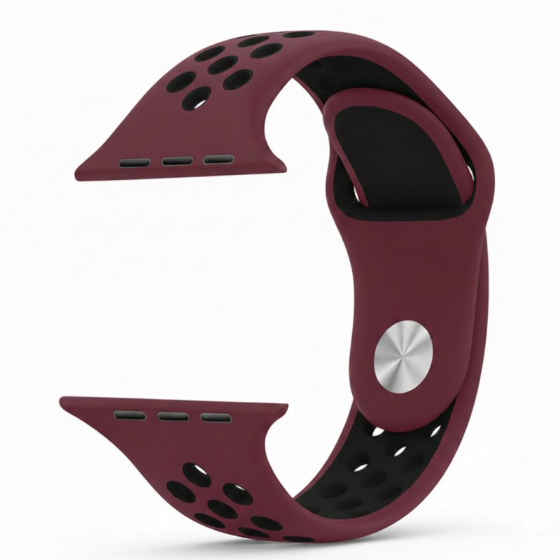 Ανταλλακτικό λουράκι QuickFit Silicone Sportband Apple Watch 1/2/3/4/5/6/SE/7/8 (42/44/45/49mm) Burgundy