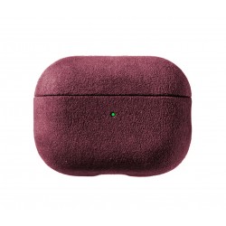 Θήκη Alcantara Cover Apple Airpods Pro 1 / 2 Wine Red