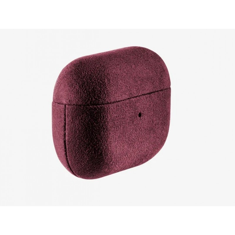 Θήκη Alcantara Cover Apple Airpods Pro 1 / 2 Wine Red