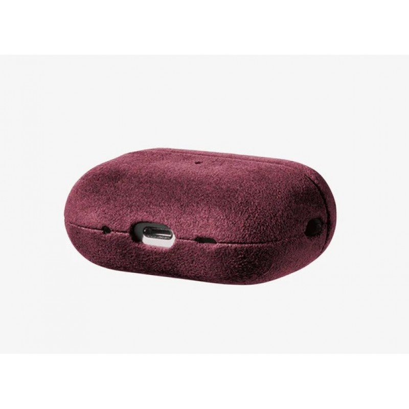 Θήκη Alcantara Cover Apple Airpods Pro 1 / 2 Wine Red