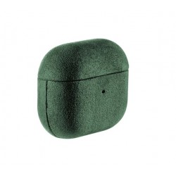 Θήκη Alcantara Cover Apple AirPods 3 Midnight Green