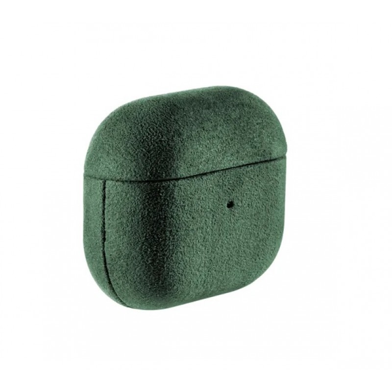 Θήκη Alcantara Cover Apple AirPods 3 Midnight Green