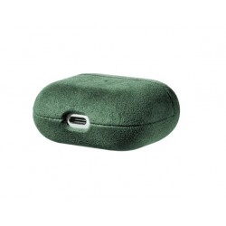 Θήκη Alcantara Cover Apple AirPods 3 Midnight Green
