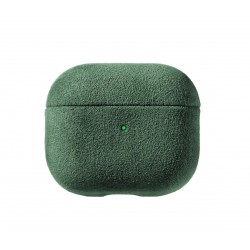 Θήκη Alcantara Cover Apple AirPods 3 Midnight Green