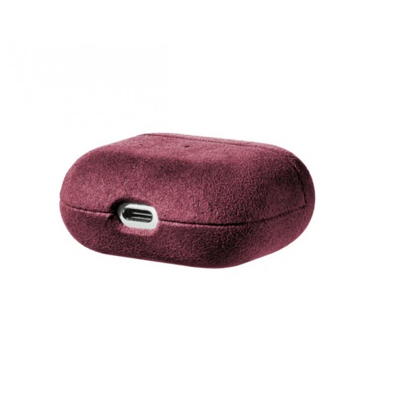 Θήκη Alcantara Cover Apple AirPods 3 Wine Red