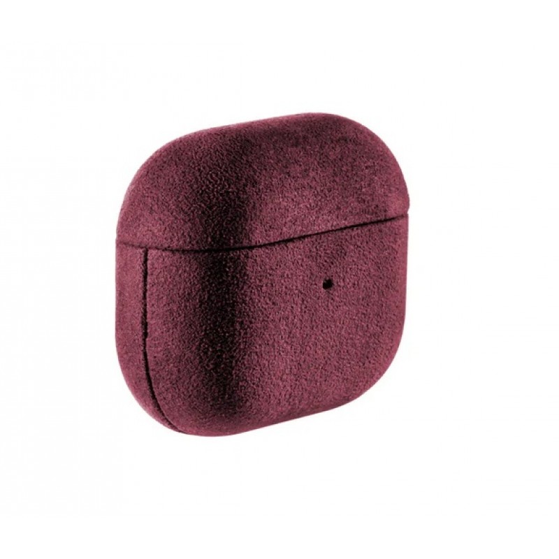 Θήκη Alcantara Cover Apple AirPods 3 Wine Red