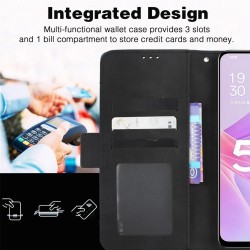Θήκη Book Leather Wallet Realme 16 Pro+ Plus 5G Black