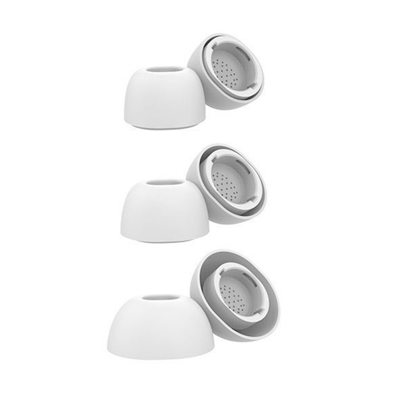 Samsung Galaxy Buds/Buds+/Buds2 Pro/Buds3 Pro Silicone Replacement Tips All Sizes White (3τμχ)
