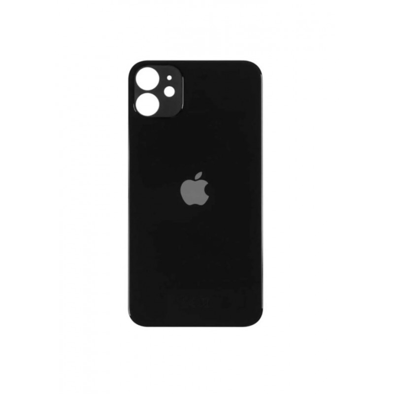 Καπάκι Μπαταρίας  με Αυτοκόλλητη Ταινία Apple iPhone 11 (6.1") Back Cover Glass Black