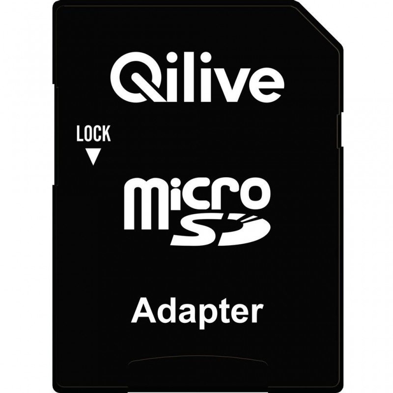 Qilive Memory Card microSDXC 256GB Class 10 with Adapter