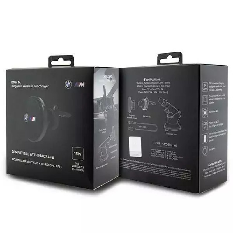 Βάση Αυτοκινήτου BMW M Edition Magnetic Car Holder with 15W Wireless Charging Black