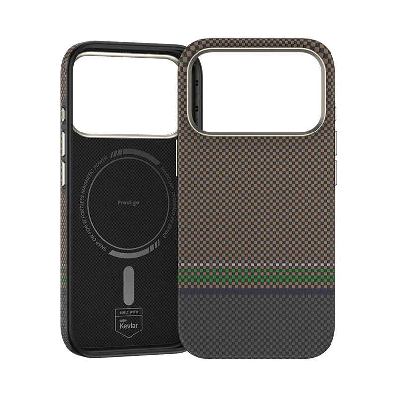 Θήκη Benks Magnetic Armor Pro Prestige Kevlar 600D Case (Y070) For iPhone 17 Pro Max (6.9") Brown/Black