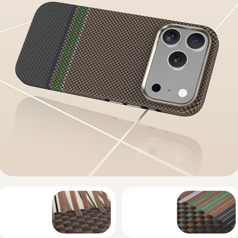 Θήκη Benks Magnetic Armor Pro Prestige Kevlar 600D Case (Y070) For iPhone 17 Pro Max (6.9") Brown/Black