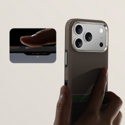 Θήκη Benks Magnetic Armor Pro Prestige Kevlar 600D Case (Y070) For iPhone 17 Pro Max (6.9") Brown/Black
