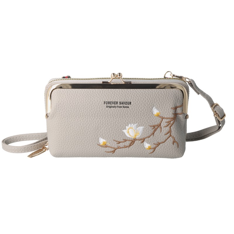 Τσάντα Crossbody Knitted Phone Bag GCW16 Grey