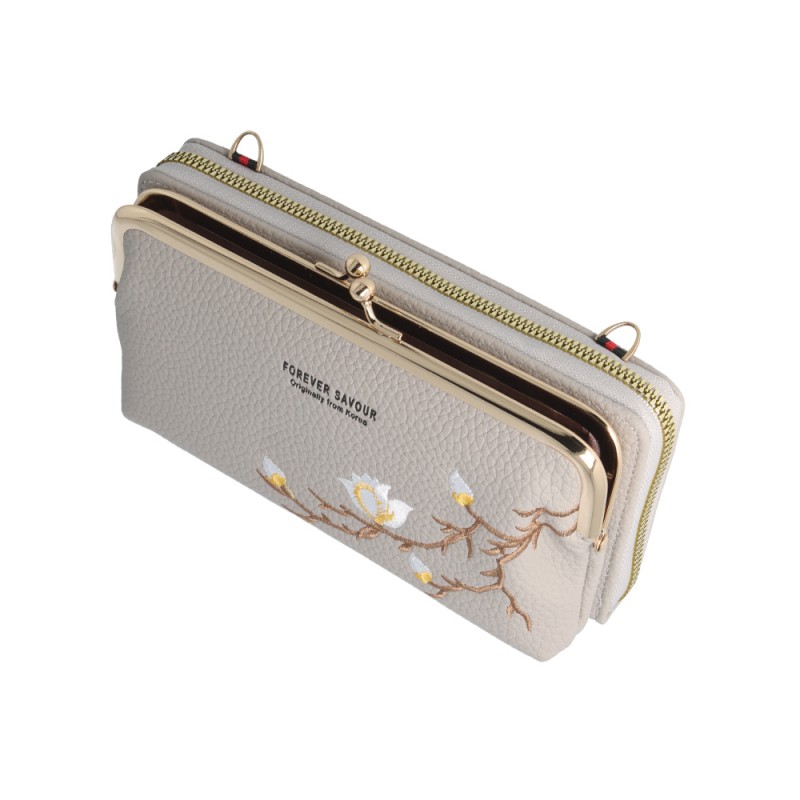 Τσάντα Crossbody Knitted Phone Bag GCW16 Grey