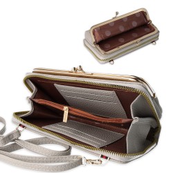 Τσάντα Crossbody Knitted Phone Bag GCW16 Grey