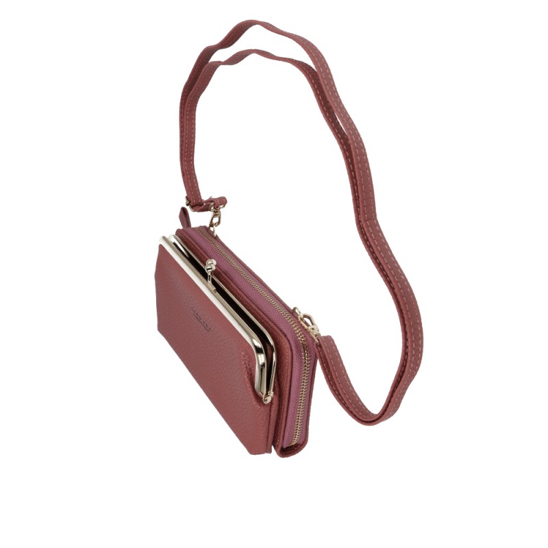 Τσάντα Crossbody Knitted Phone Bag GCW18 Burgundy