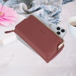 Τσάντα Crossbody Knitted Phone Bag GCW18 Burgundy