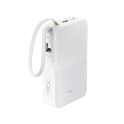 Εξωτερική Μπαταρία Baseus Enerfill FC51 Bipow2 Pro Powerbank 20000mAh USB-A with Retractable Cable USB-C 22.5W White
