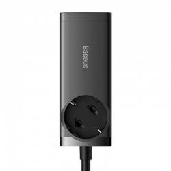 Φορτιστής Ταξιδιού Baseus GaN3 Pro Wall Charger 2xUSB-C & 2xUSB-A with Retractable Cable 100W Black (CCGAN100-1ACE)