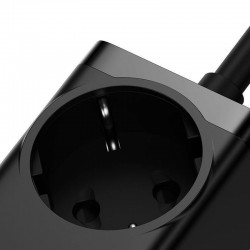 Φορτιστής Ταξιδιού Baseus GaN3 Pro Wall Charger 2xUSB-C & 2xUSB-A with Retractable Cable 100W Black (CCGAN100-1ACE)