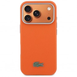 Θήκη Lacoste PVC Petit Pique Semi Wrap MagSafe Cover Apple iPhone 17 Pro Max (6.9") Orange