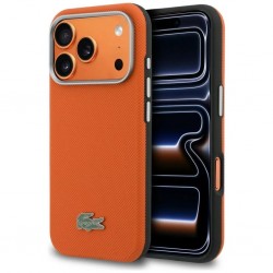 Θήκη Lacoste PVC Petit Pique Semi Wrap MagSafe Cover Apple iPhone 17 Pro Max (6.9") Orange