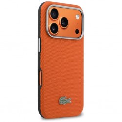Θήκη Lacoste PVC Petit Pique Semi Wrap MagSafe Cover Apple iPhone 17 Pro Max (6.9") Orange