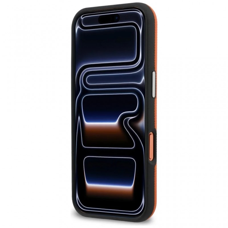 Θήκη Lacoste PVC Petit Pique Semi Wrap MagSafe Cover Apple iPhone 17 Pro Max (6.9") Orange