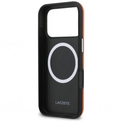 Θήκη Lacoste PVC Petit Pique Semi Wrap MagSafe Cover Apple iPhone 17 Pro Max (6.9") Orange