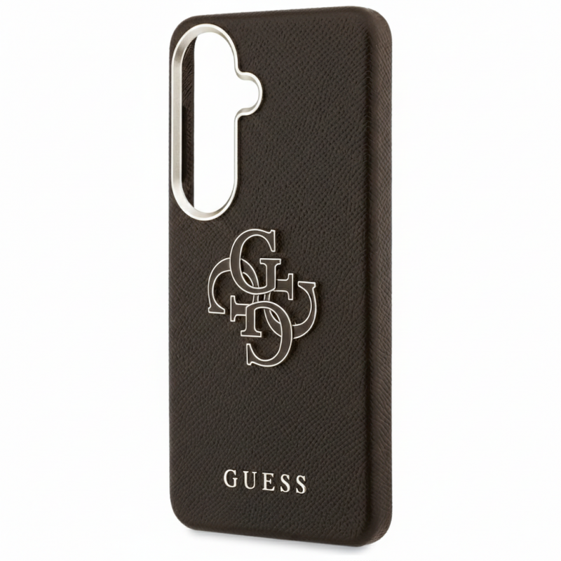 Θήκη Guess PU 4G Resin Metal Logo Cover Samsung Galaxy S26 5G S942 Brown