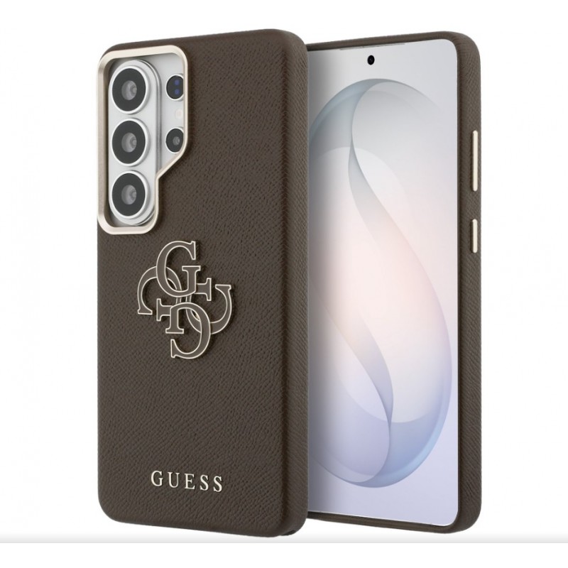 Θήκη Guess PU 4G Resin Metal Logo Cover Samsung Galaxy S26 Ultra 5G S948 Brown