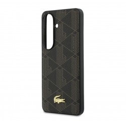 Θήκη Lacoste PVC Blend Monogram Gold Logo Magnetic Cover Samsung Galaxy S26 5G S942 Black