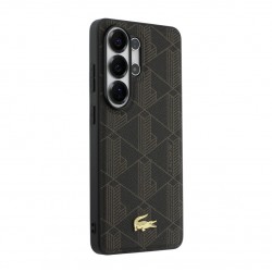 Θήκη Lacoste PVC Blend Monogram Gold Logo Magnetic Cover Samsung Galaxy S26 Ultra 5G S948 Brown