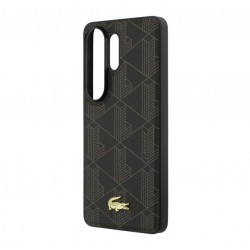 Θήκη Lacoste PVC Blend Monogram Gold Logo Magnetic Cover Samsung Galaxy S26 Ultra 5G S948 Brown