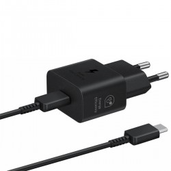 Φορτιστής Ταξιδιού Samsung Wall Adapter USB-C 25W EP-T2510XBE + USB-C Data Cable Black