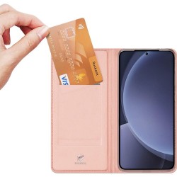 Θήκη Dux Ducis Skin Pro Wallet Case For Samsung Galaxy S25+ Plus 5G S938 Rose