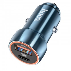 Φορτιστής Αυτοκινήτου HOCO Z46A USB-A &l Type-C Car Charger PD QC3.0 3A 20W Sapphire Blue