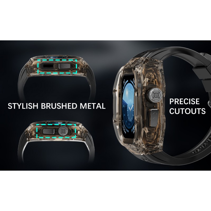 Ανταλλακτικό Λουράκι & Αδιάβροχη θήκη Shellbox by Redpepper Apple Watch Ultra Series 1/2/3 Black