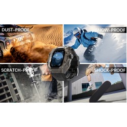 Ανταλλακτικό Λουράκι & Αδιάβροχη θήκη Shellbox by Redpepper Apple Watch Ultra Series 1/2/3 Black