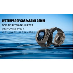 Ανταλλακτικό Λουράκι & Αδιάβροχη θήκη Shellbox by Redpepper Apple Watch Ultra Series 1/2/3 Black