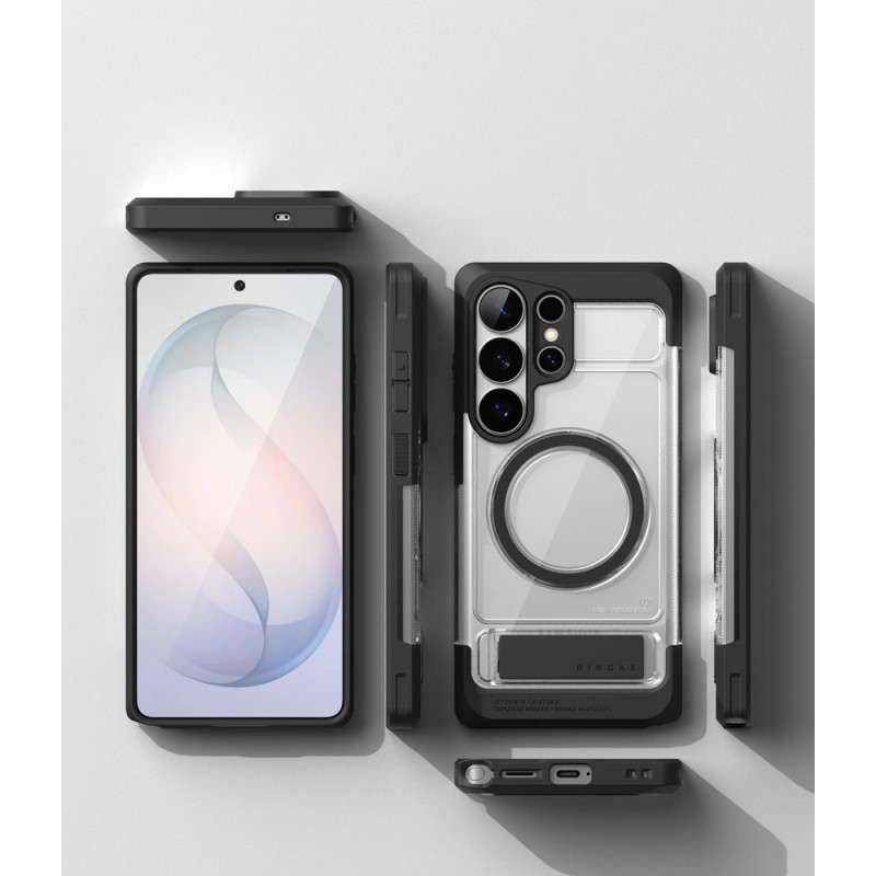 Θήκη Ringke UX Magnetic Magsafe Cover Samsung Galaxy S26 Ultra 5G S948 Black/Clear