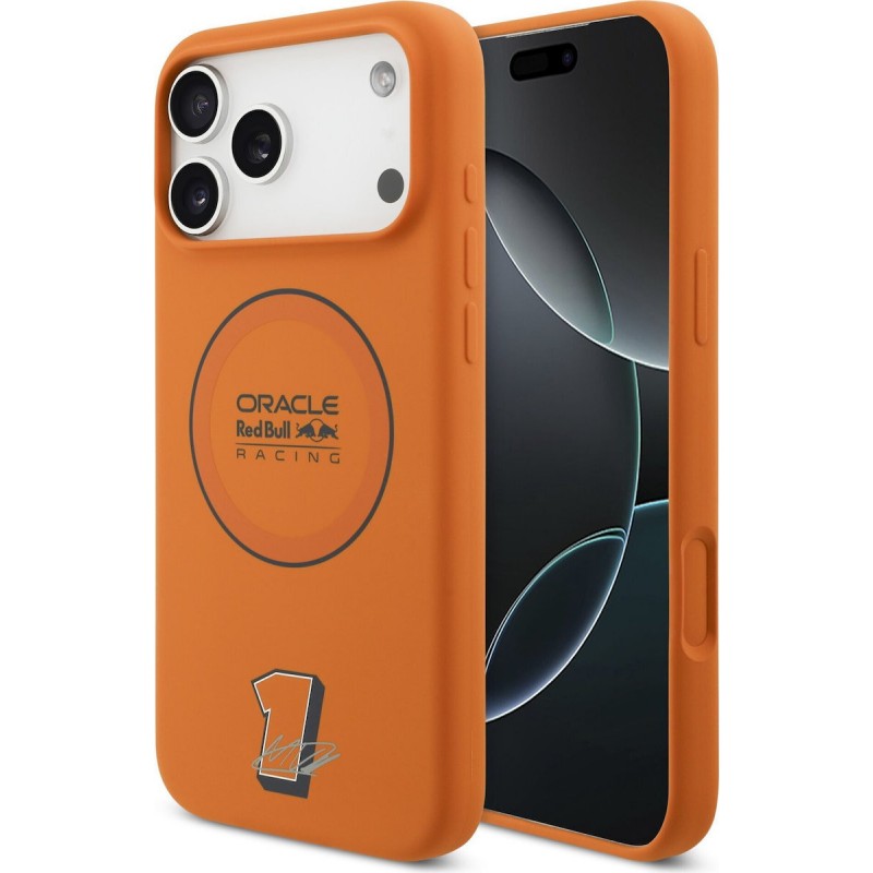 Θήκη Red Bull Silicone Blue Ring MagSafe Cover Apple iPhone 17 Pro Max (6.9") Orange