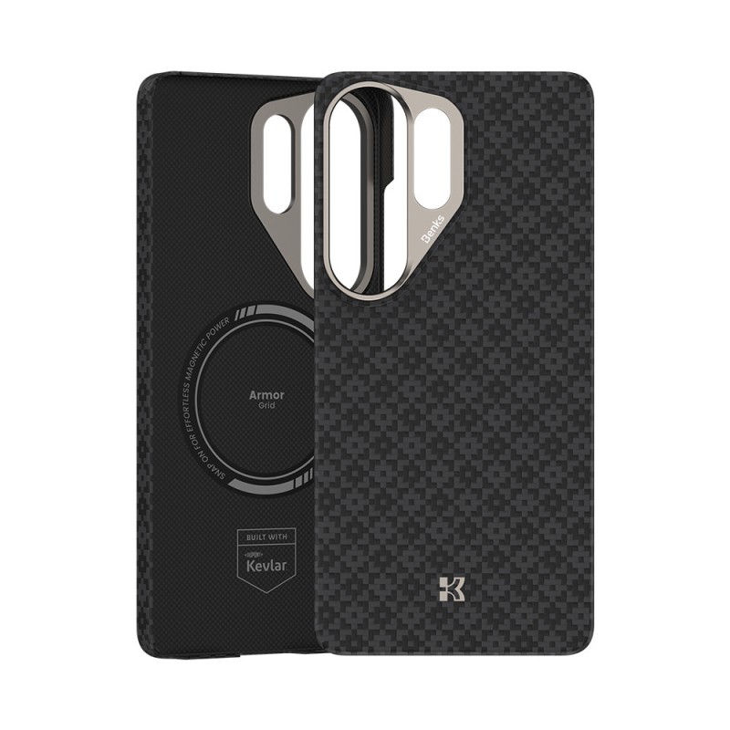 Θήκη Benks Magnetic ArmorAir ArmorGrid Kevlar Case Metal Frame 600D (E050) Samsung Galaxy S26 Ultra 5G S948 Black