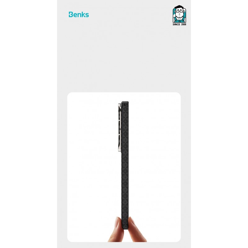 Θήκη Benks Magnetic ArmorAir ArmorGrid Kevlar Case Metal Frame 600D (E050) Samsung Galaxy S26 Ultra 5G S948 Black