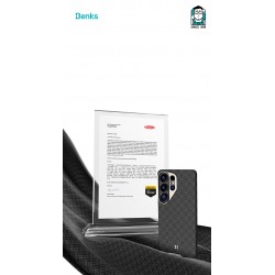Θήκη Benks Magnetic ArmorAir ArmorGrid Kevlar Case Metal Frame 600D (E050) Samsung Galaxy S26 Ultra 5G S948 Black