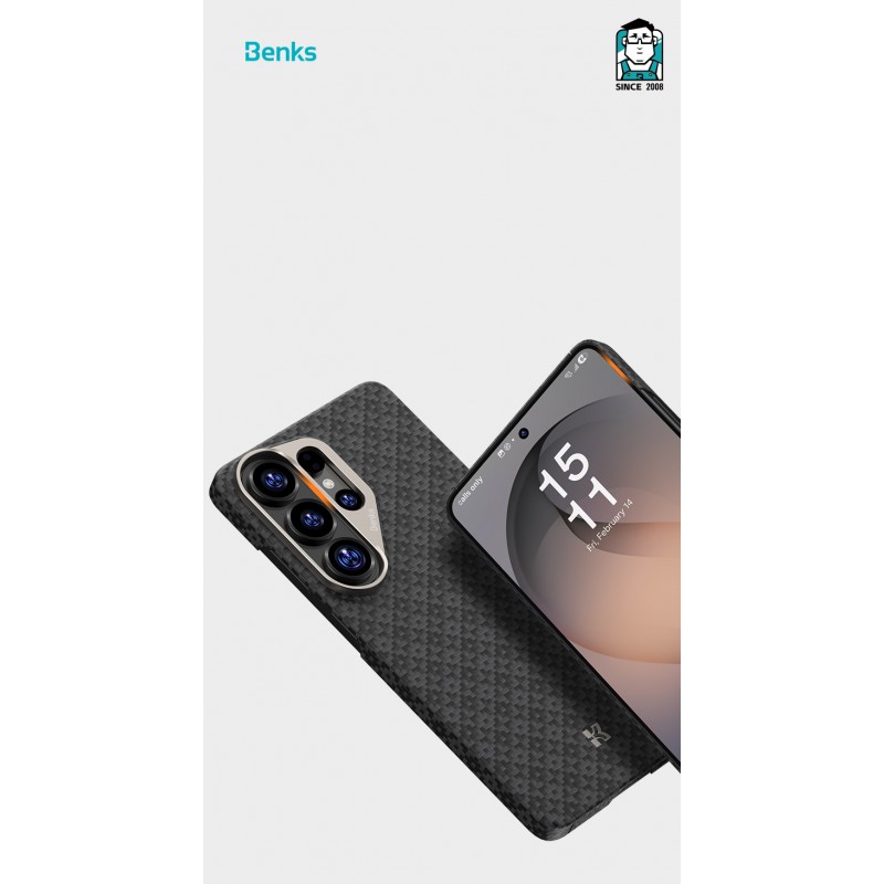 Θήκη Benks Magnetic ArmorAir ArmorGrid Kevlar Case Metal Frame 600D (E050) Samsung Galaxy S26 Ultra 5G S948 Black