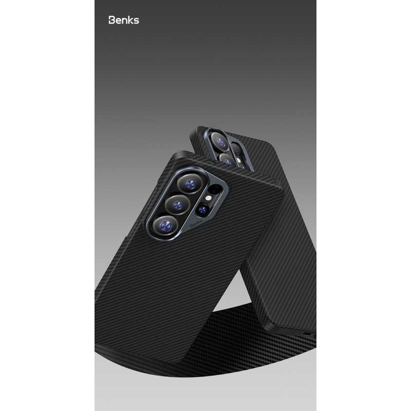 Θήκη Benks Magnetic ArmorAir Kevlar Case Metal Frame 600D (J049) Samsung Galaxy S26+ Plus 5G S947 Black